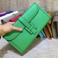 Hermes Epsom кожена чанта Jige 29 см зелена