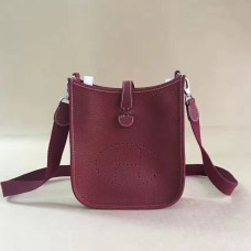 Hermes Mini Evelyne TPM чанта бордо