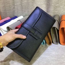 Hermes Epsom кожена чанта Jige 29 см черна