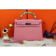 Hermes Kelly 32 см Epsom кожена чанта розова