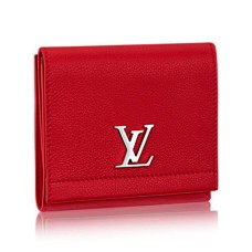 Компактен портфейл Louis Vuitton Lockme II M64308 Taurillon кожа