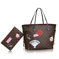 Чанта Louis Vuitton Neverfull MM My World Tour P00176 Monogram Canvas