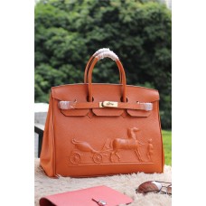 Hermes Birkin Horse Togo Leather Orange 35см