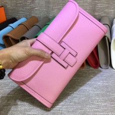 Hermes Epsom кожена чанта Jige 29 см розова