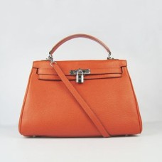 Hermes Kelly 32 см Того кожа 6108 оранжево сребро