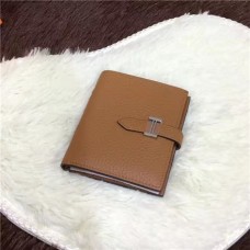 Hermes Bi-Fold портфейл H006 светло кафе