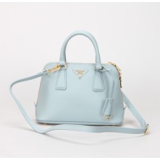 Чанта Prada 0838 Tote в светло синьо