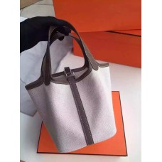 Hermes Picotin Lock Canvas тъмносив