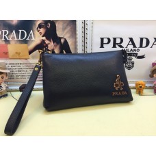 Мъжка кожена чанта Prada 3314 черна