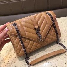 Висококачествена чанта за рамо YSL Envelope 23 см, кайсиева