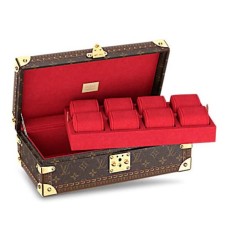 Калъф за часовник Louis Vuitton M20039 8, твърд, монограмен, платно