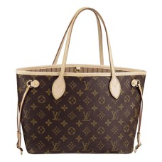 Чанта през рамо Louis Vuitton M40155 Neverfull PM с монограмно платно