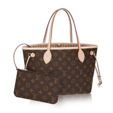 Чанта през рамо Louis Vuitton M41000 Neverfull PM с монограмно платно