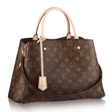 Чанта Louis Vuitton M41056 Montaigne MM Tote от монограмно платно