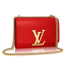 Чанта Louis Vuitton M41280 Chain Louise MM Crossbody от телешка кожа