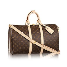 Чанта Louis Vuitton Keepall Bandouliere 45 Duffel M41418 от монограмно платно