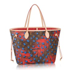 Чанта за през рамо Louis Vuitton M41978 Neverfull MM от монограмно платно