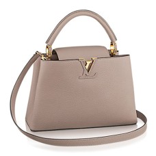 Чанта Louis Vuitton M42253 Capucines PM Tote Bag Taurillon Leather