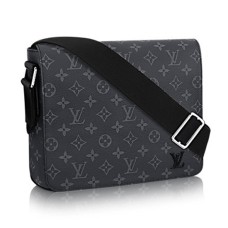 Чанта Louis Vuitton M44000 District PM, монограм, платно, Eclipse