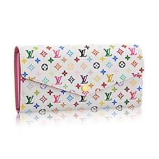 Портфейл Louis Vuitton Sarah M60667 с монограм, многоцветен, платнен