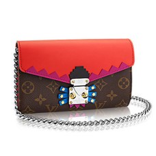 Портфейл Louis Vuitton M61488 с верижка, монограм, платно