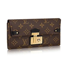 Портфейл Louis Vuitton M61499 с триъгълна верижка и монограм от платно