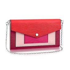 Портфейл Louis Vuitton M62252 от верижка, изработен от епи кожа