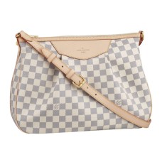 Louis Vuitton N41112 Siracusa MM Crossbody чанта Damier Azur Canvas