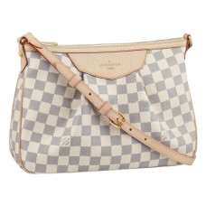 Louis Vuitton N41113 Siracusa PM Crossbody чанта Damier Azur Canvas