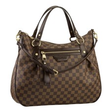 Louis Vuitton N41131 Evora MM чанта през рамо Damier Ebene Canvas