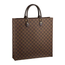 Чанта Louis Vuitton N41225 Sac Plat NM Tote Bag Damier Ebene Canvas