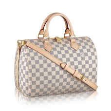 Чанта Louis Vuitton N41373 Speedy Bandouliere 30 Tote Bag Damier Azur Canvas