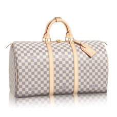 Чанта Louis Vuitton Keepall 50 Duffel N41430 Damier Azur Canvas