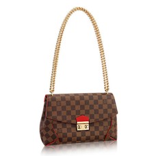Louis Vuitton N41596 Caissa Clutch чанта през рамо Damier Ebene Canvas