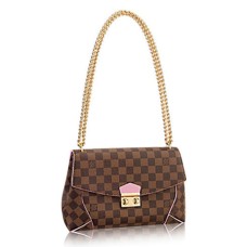 Louis Vuitton N41597 Caissa Clutch чанта през рамо Damier Ebene Canvas