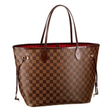 Louis Vuitton N51105 Neverfull MM чанта през рамо Damier Ebene Canvas