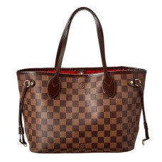 Louis Vuitton N51109 Neverfull PM чанта през рамо Damier Ebene Canvas