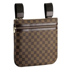 Louis Vuitton N51111 Pochette Bosphore Crossbody чанта Damier Ebene Canvas