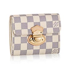 Louis Vuitton N60030 Joey Wallet Damier Azur Canvas