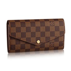 Louis Vuitton N63209 Сара Портфейл Damier Ebene Canvas