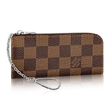 Louis Vuitton N63286 4 ключодържател Damier Ebene Canvas