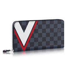 Louis Vuitton N64013 Zippy Органайзер Damier Cobalt Canvas