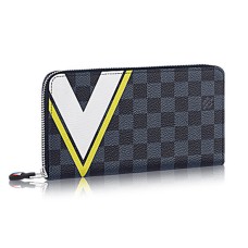 Louis Vuitton N64014 Zippy Органайзер Damier Cobalt Canvas